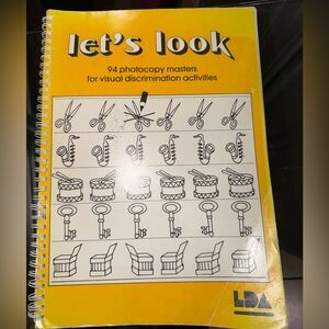 Yellow Visual Discrimination Activity Book - Let's Look